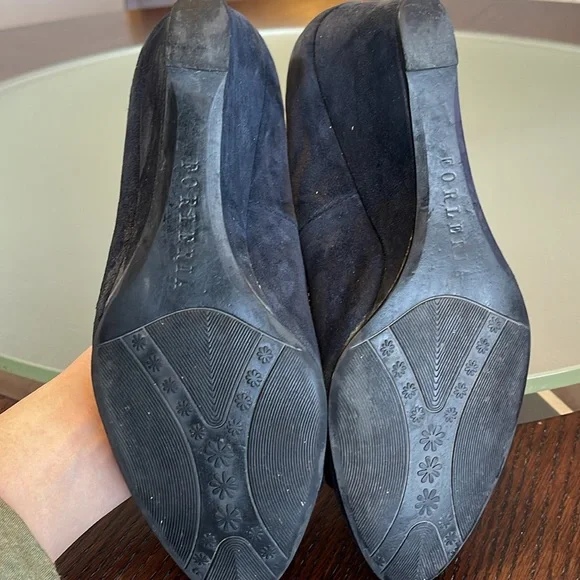 Wedge Heels in Blue Suede - sz 7.5 - Picture 11 of 11